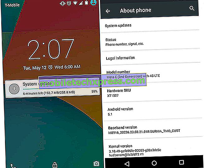 الجيل الثاني من Moto E على Verizon عند الحصول على تحديث Android 5.1