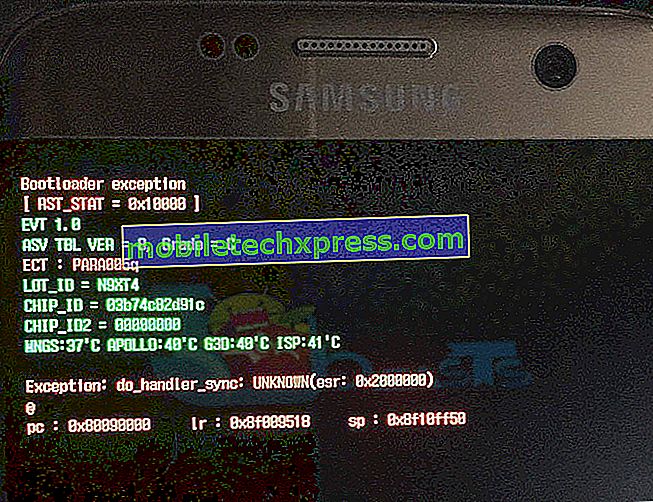 Hvordan fikse Samsung Galaxy S7 Edge "Dessverre har com.samsung.android.sm.devicesecurity stoppet" feilen.